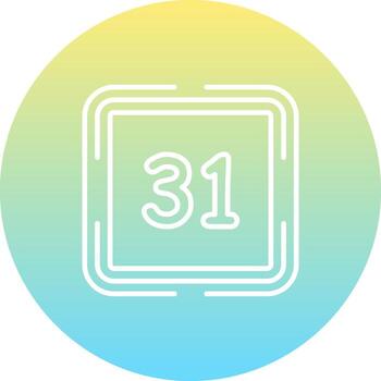 Counting Thirty One Versatile User Experience Shape vector