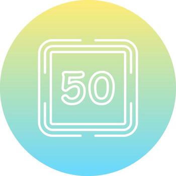 Counting Fifty Creative Web Graphic Object vector
