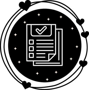 Verified Documents Structured Graphic Asset vector