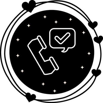 Call Accepted Concise Modern Graphic Object vector