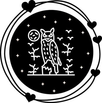 Owl Consistent UI Graphic Element vector