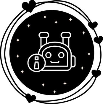 Robot Balanced Digital Design Layout vector