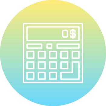 Calculator Dynamic Branding Graphic Symbol vector