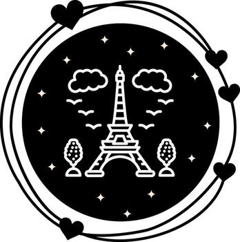 eiffel torre alto impacto visual elemento vector