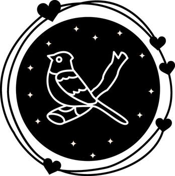 Green tailed Towhee High Resolution Design Feature vector