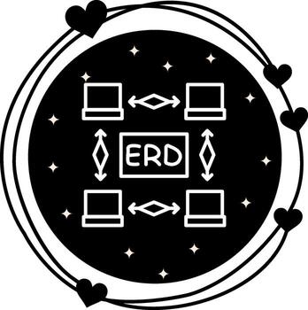 Erd Flow Clear Minimal Design Form vector