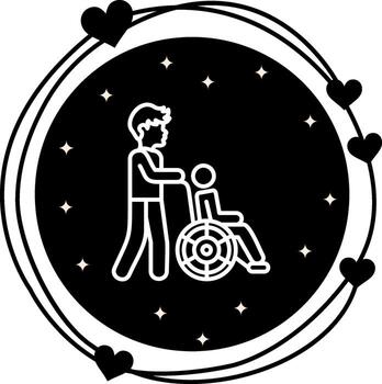 Disabled Elegant Visual Art Object vector