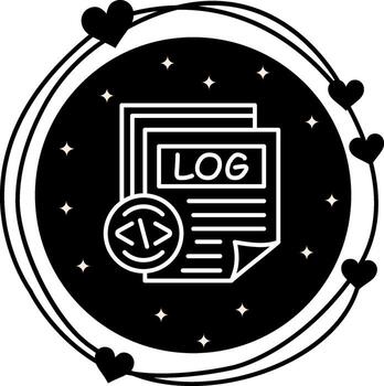 Log File Scalable Product Design Symbol vector