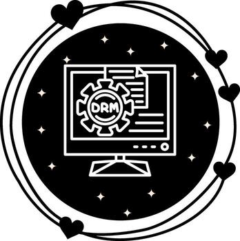 Digital Right Management Creative Design Element vector