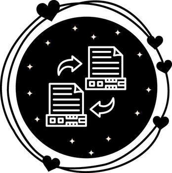 datos migración consistente producto diseño símbolo vector