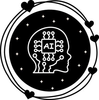 Artificial Intelligence Compact User Interface Element vector