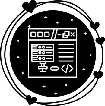 web base de datos codificación claro web gráfico objeto vector