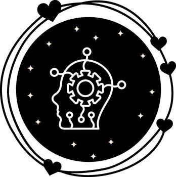 artificial inteligencia distintivo visual marca marca vector