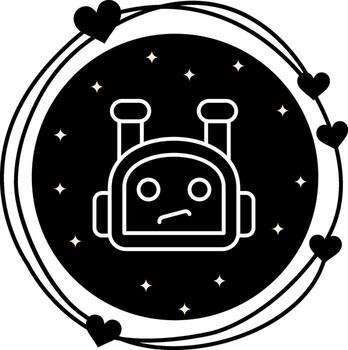 Bot Streamlined Flat Design Feature vector