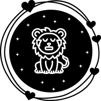 Cold Lion Streamlined Digital Design Object vector