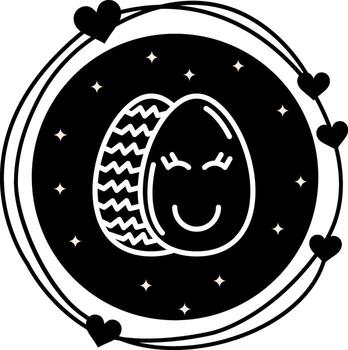 Easter Happiness Egg Sharp User Experience Element vector
