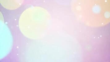 Soft Pastel Background With Colorful Bokeh and Sparkles video
