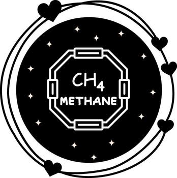 Methane Distinctive Web Graphic Shape vector