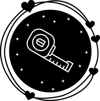 Tape Measure Consistent UI Graphic Element vector