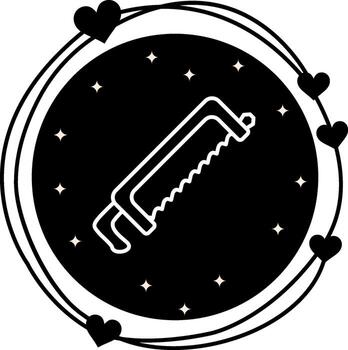 Hacksaw Distinctive Visual Branding Mark vector