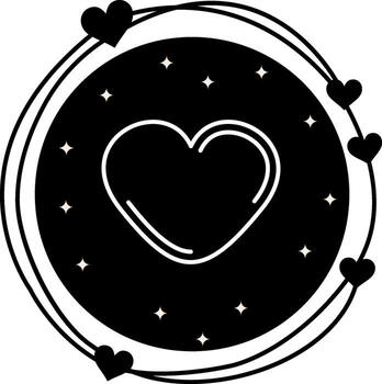 Heart Streamlined Digital Design Object vector