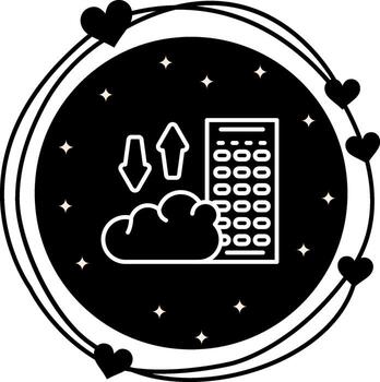 nube migración optimizado usuario interfaz símbolo vector