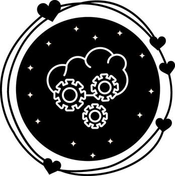 Cloud Orchestration Creative Web Interface Graphic vector