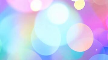 Abstract Background of Colorful Blurred Circles Glowing Softly video