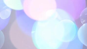 ljus bokeh rör på sig försiktigt under ett kväll händelse video