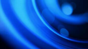 Abstract Blue Light Streaks and Bokeh on a Dark Background Creating a Modern Effect video