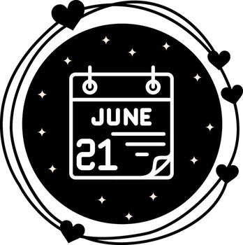 21 June Interactive Mobile App Symbol vector