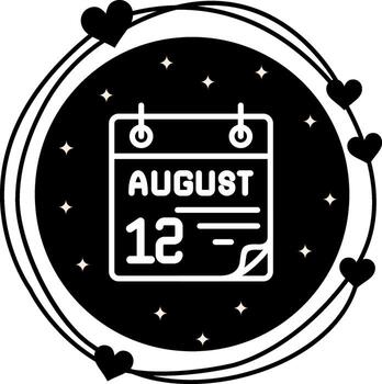 12 August Dynamic Flat Design Layout vector