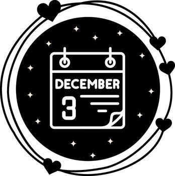 3 December Consistent UI Graphic Element vector