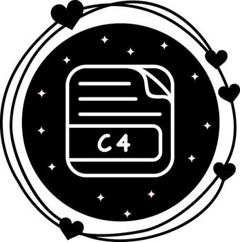 c4 archivo alto resolución diseño objeto vector