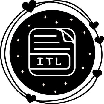 ITL File Minimal User Interface Design vector