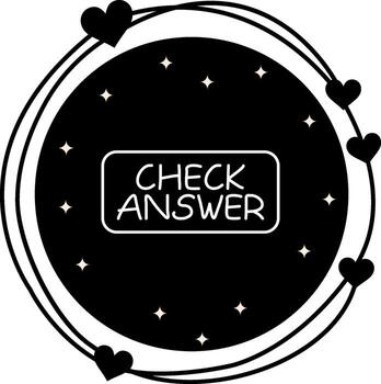 Check Answer Slim Button Sharp User Experience Element vector