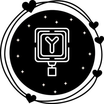 Y Intersection Dynamic Digital Graphic Feature vector