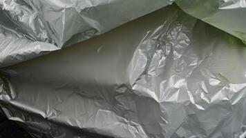 skinande silver- material textur fyllningar de ram från ett okänd plats video