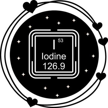 Iodine Square Consistent Product Design Asset vector