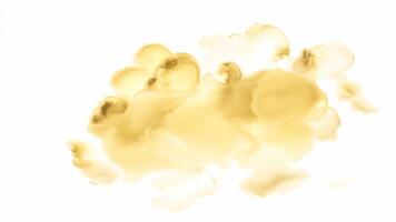 Abstract Golden Ink Spreading on White Background Creating Artistic Patterns video