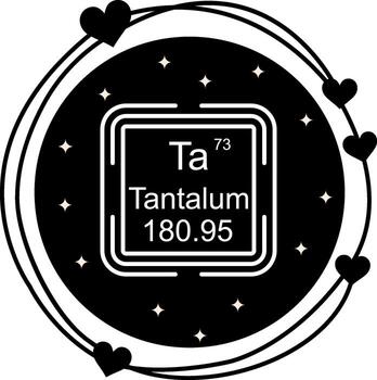 tantalio cuadrado simplificado digital diseño objeto vector