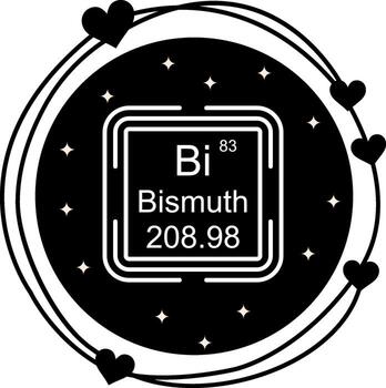 bismuto cuadrado conciso moderno gráfico objeto vector