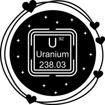 uranio cuadrado mínimo moderno gráfico objeto vector