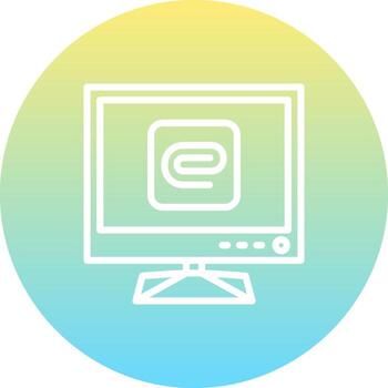 televisión adjunto archivo funcional usuario experiencia marca vector