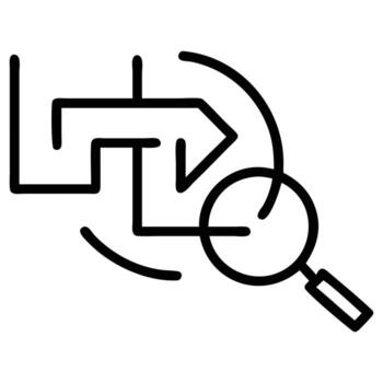 problema resolviendo ilustración demostración camino análisis con aumentador vaso para negocio estrategias vector