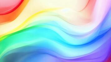 Abstract Gradient Rainbow Colors Flowing and Blending Smoothly Together video