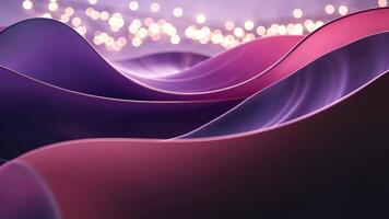 Abstract Wavy Patterns With Glowing Orbs Creating Soft Illumination video