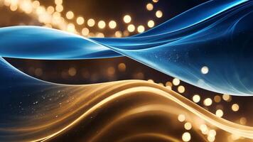 Abstract Curves of Light and Color With Bokeh Background video