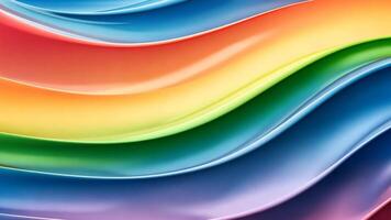 abstrato colorida arco Iris ondas gradiente padronizar fluindo suavemente video
