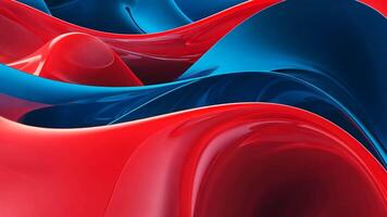 resumen formas entrelazar azul y rojo color degradado antecedentes video
